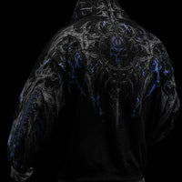 Death Slayer Oversized Zip-up Hoodie [SKY BLUE]