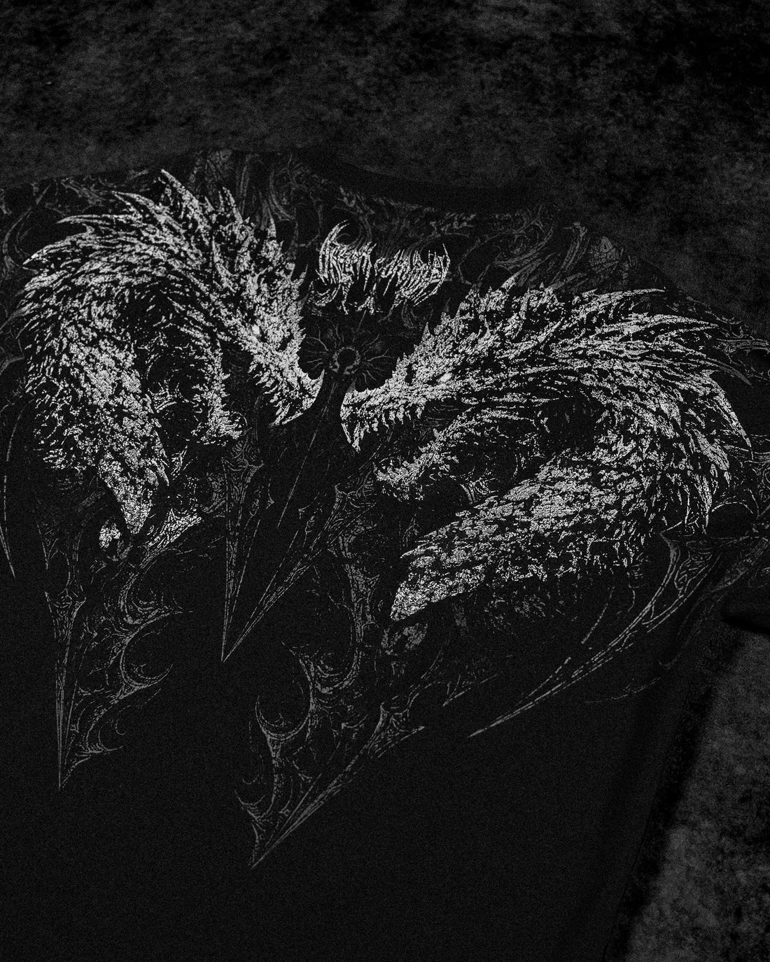 Blood Wyvern Oversized T-shirt [VOID BLACK]