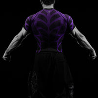 Doom Tech™ Spider-Corpse Short Sleeve Compression [AMETHYST]