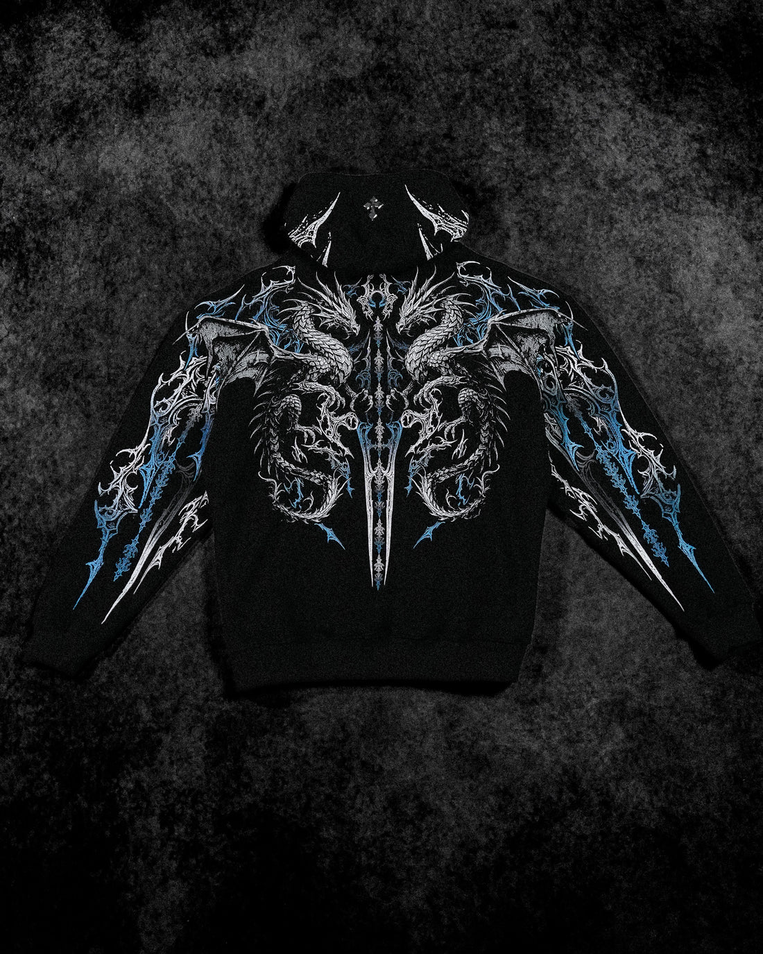 Dragon Blade Oversized pullover hoodie [FROST]