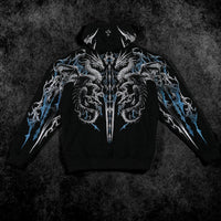 Dragon Blade Oversized pullover hoodie [FROST]