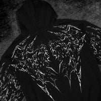 Deathkeeper Oversized Zip-up Hoodie [VOID BLACK]