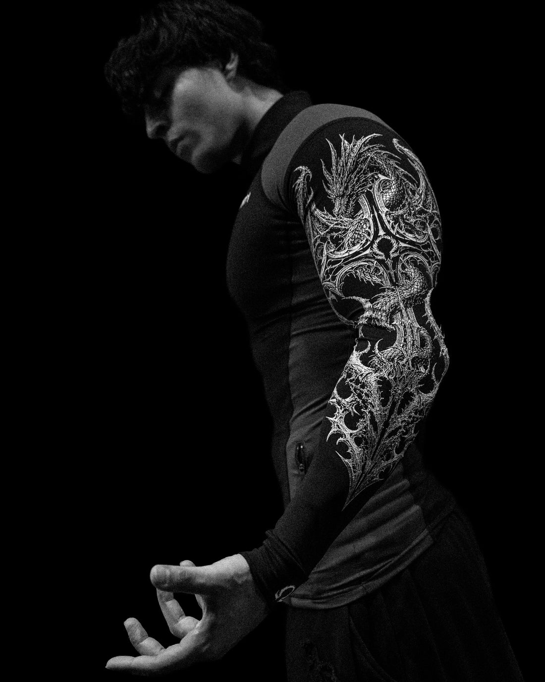 Void Tech™ Blood Wyvern Full-Zip Longsleeve Compression [VOID BLACK]