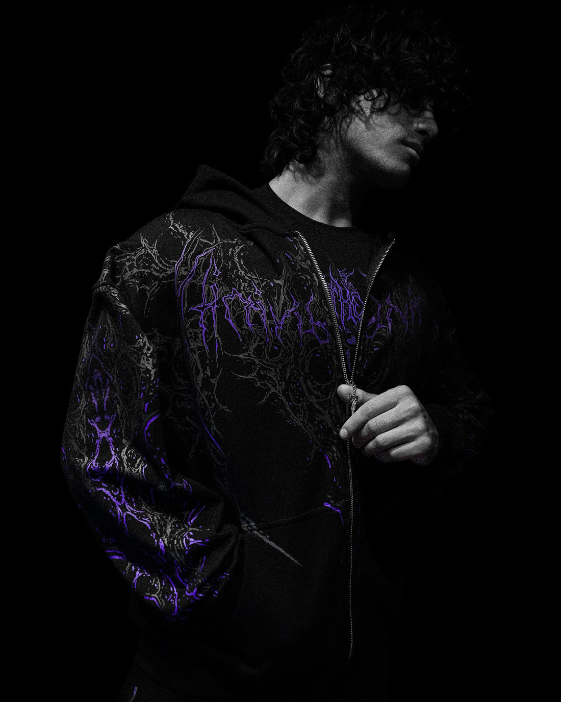 Nocturnal Oversized Zip-up Hoodie [DUSK]