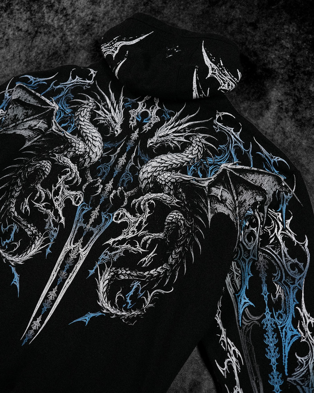 Dragon Blade Oversized pullover hoodie [FROST]