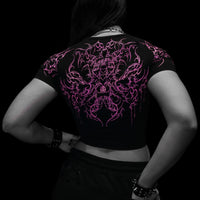 Women's Void Tech™ Black Petal Cropped Compression [BLOSSOM PINK]