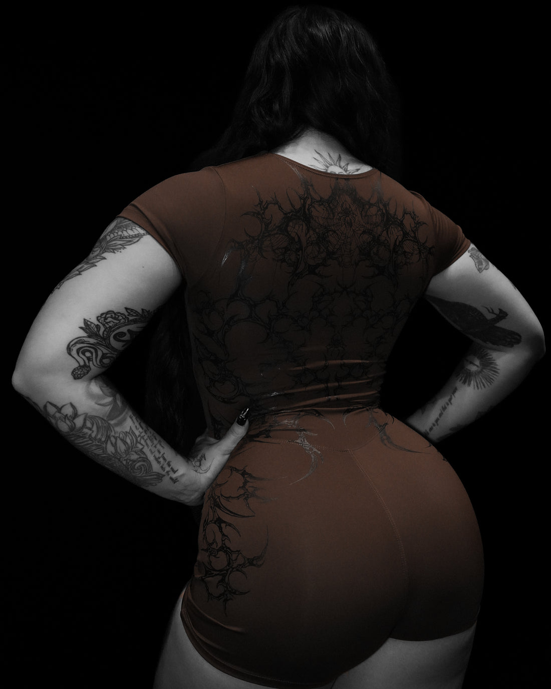 Women's Void Tech™ Spider Corpse Bodysuit [BROWN]