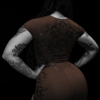 Women's Void Tech™ Spider Corpse Bodysuit [BROWN]