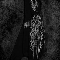 Dragon Blade Oversized pullover hoodie [VOID BLACK]
