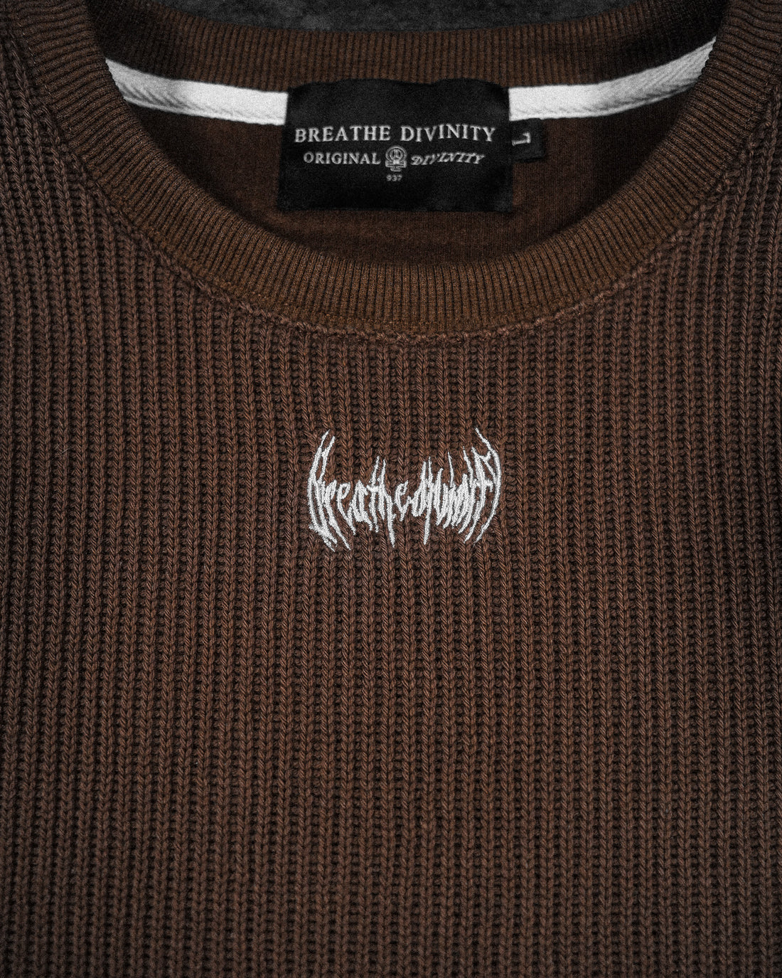 Waffle Knit Cut-off Tee [ESPRESSO]