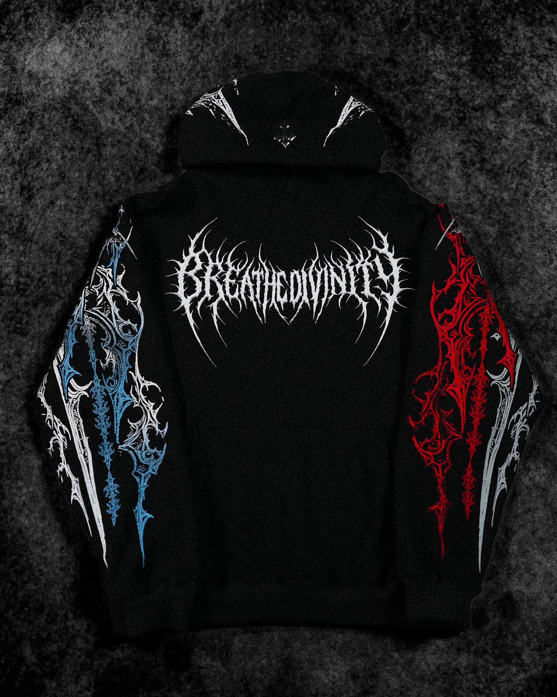 Dragon Blade Oversized pullover hoodie [FIRE AND ICE]