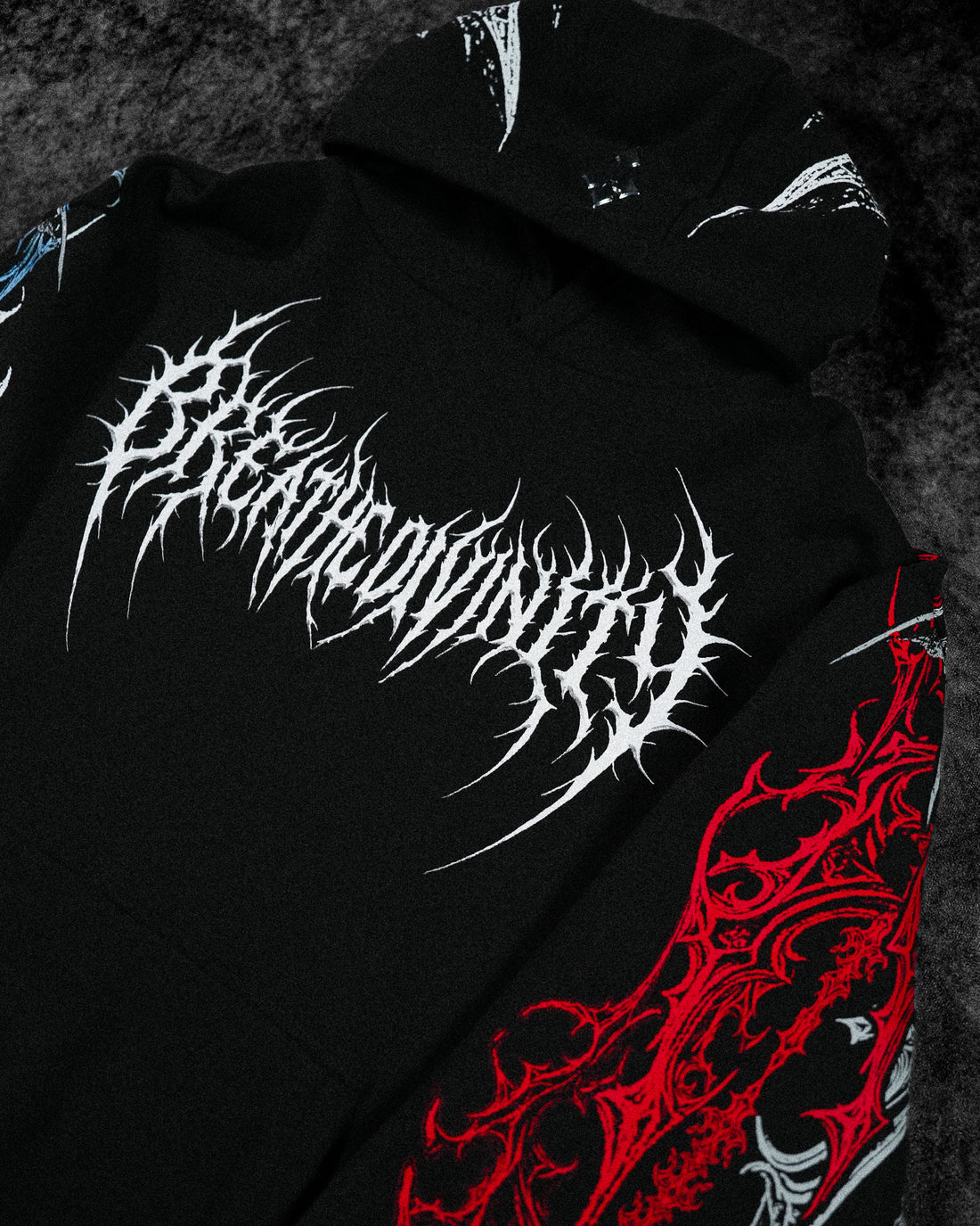 Dragon Blade Oversized pullover hoodie [FIRE AND ICE]