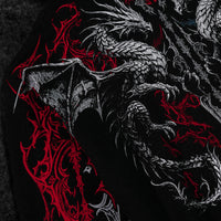 Dragon Blade Oversized pullover hoodie [FIRE AND ICE]