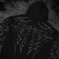 Deathkeeper Oversized Zip-up Hoodie [MIDNIGHT]