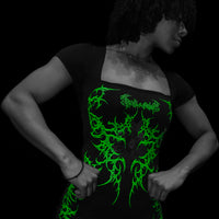 Women's Void Tech™ Spider Corpse Bodysuit [GLOW IN THE DARK]