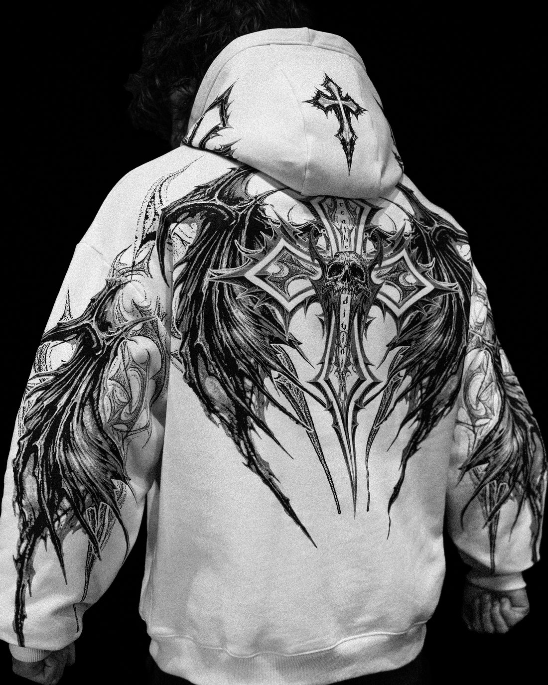 Nightfall Oversized Pullover Hoodie [DIVINE WHITE]
