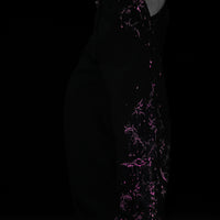 Women's Shattered Blade Rhinestone Uncuffed Sweatpants [BLOSSOM PINK]