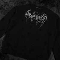 Mens Oversized Tarnished Crewneck [VOID BLACK]