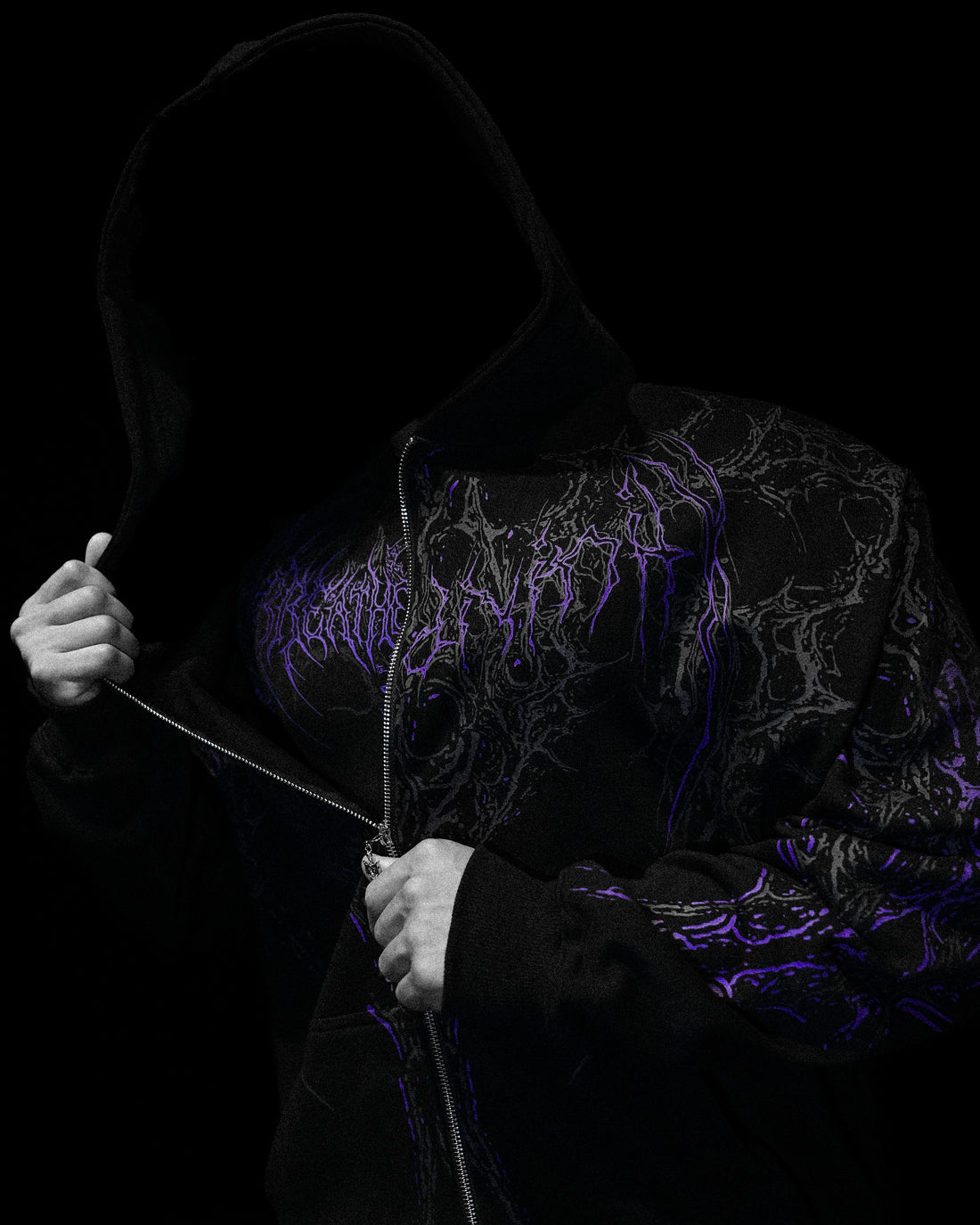 Nocturnal Oversized Zip-up Hoodie [DUSK]