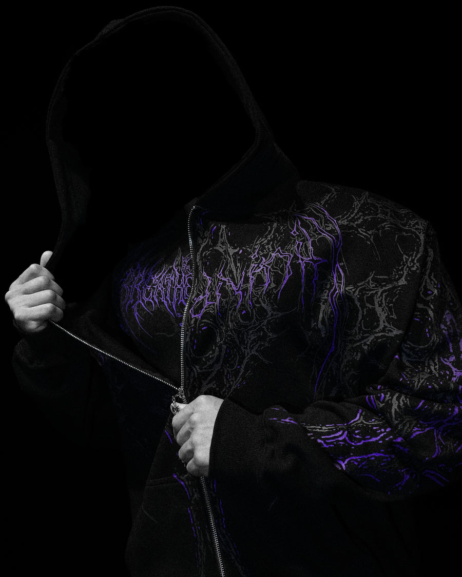 Nocturnal Oversized Zip-up Hoodie [DUSK]
