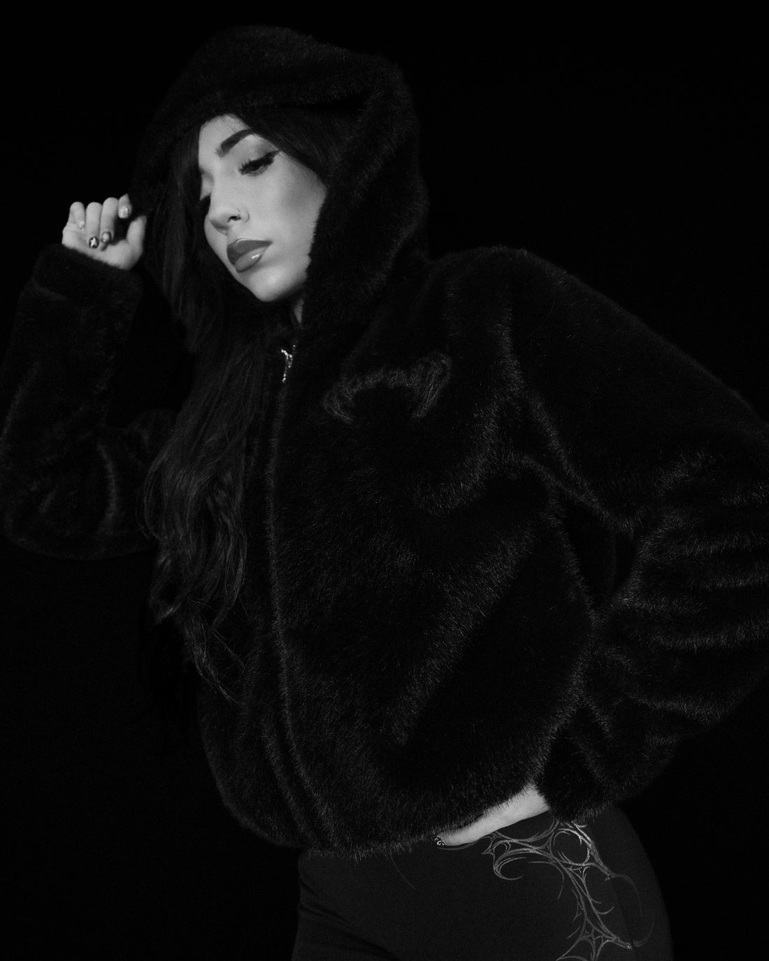 Women's Essential Fleece Jacket [DARKNESS]