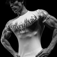 Void Tech™ Venom Texture shortsleeve Compression [DIVINE WHITE]