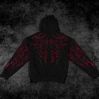 Deathkeeper Oversized Zip-up Hoodie [INFERNO]