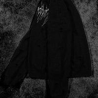 Mens Oversized Tarnished Crewneck [VOID BLACK]