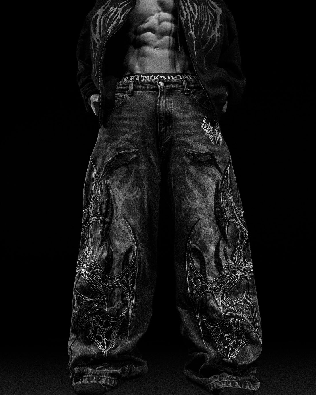 Soul Decay Oversized Distressed Denim Jeans [ALLOY WASHED]