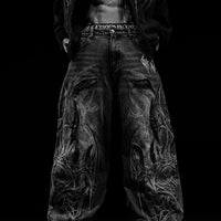 Soul Decay Oversized Distressed Denim Jeans [ALLOY WASHED]