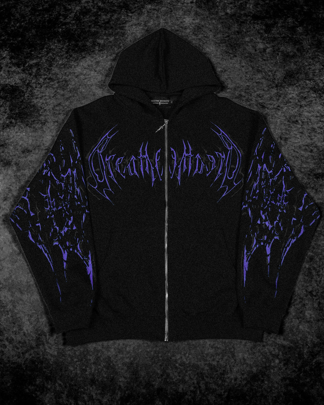Deathkeeper Oversized Zip-up Hoodie [DUSK]