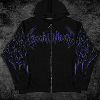 Deathkeeper Oversized Zip-up Hoodie [DUSK]