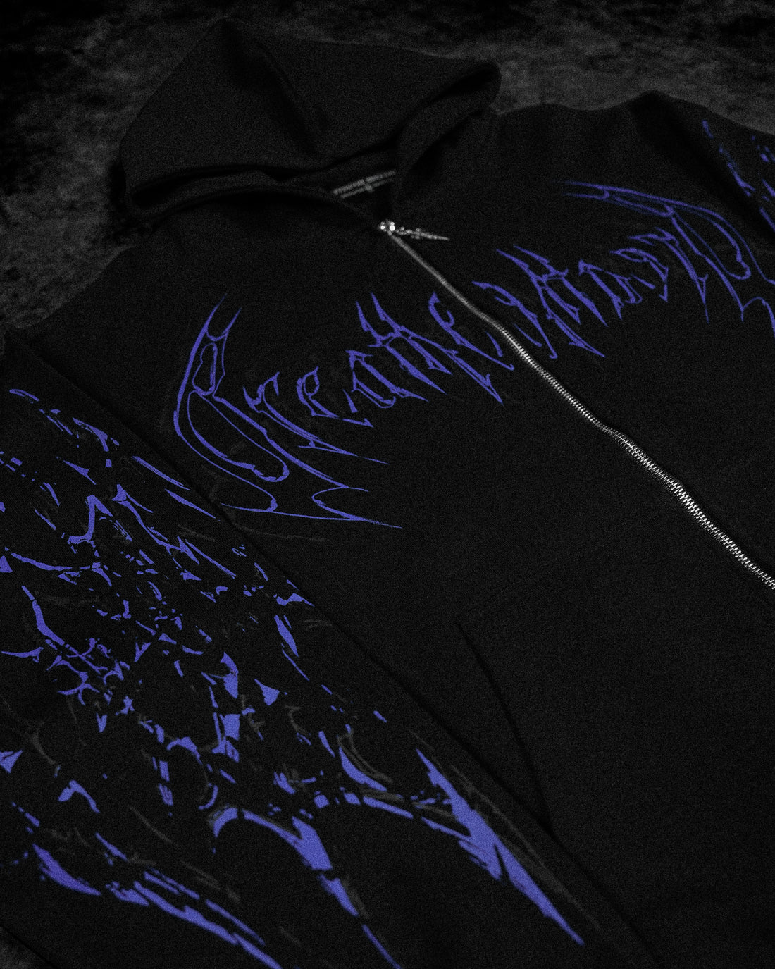 Deathkeeper Oversized Zip-up Hoodie [DUSK]