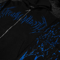 Deathkeeper Oversized Zip-up Hoodie [MOONLIGHT BLUE]