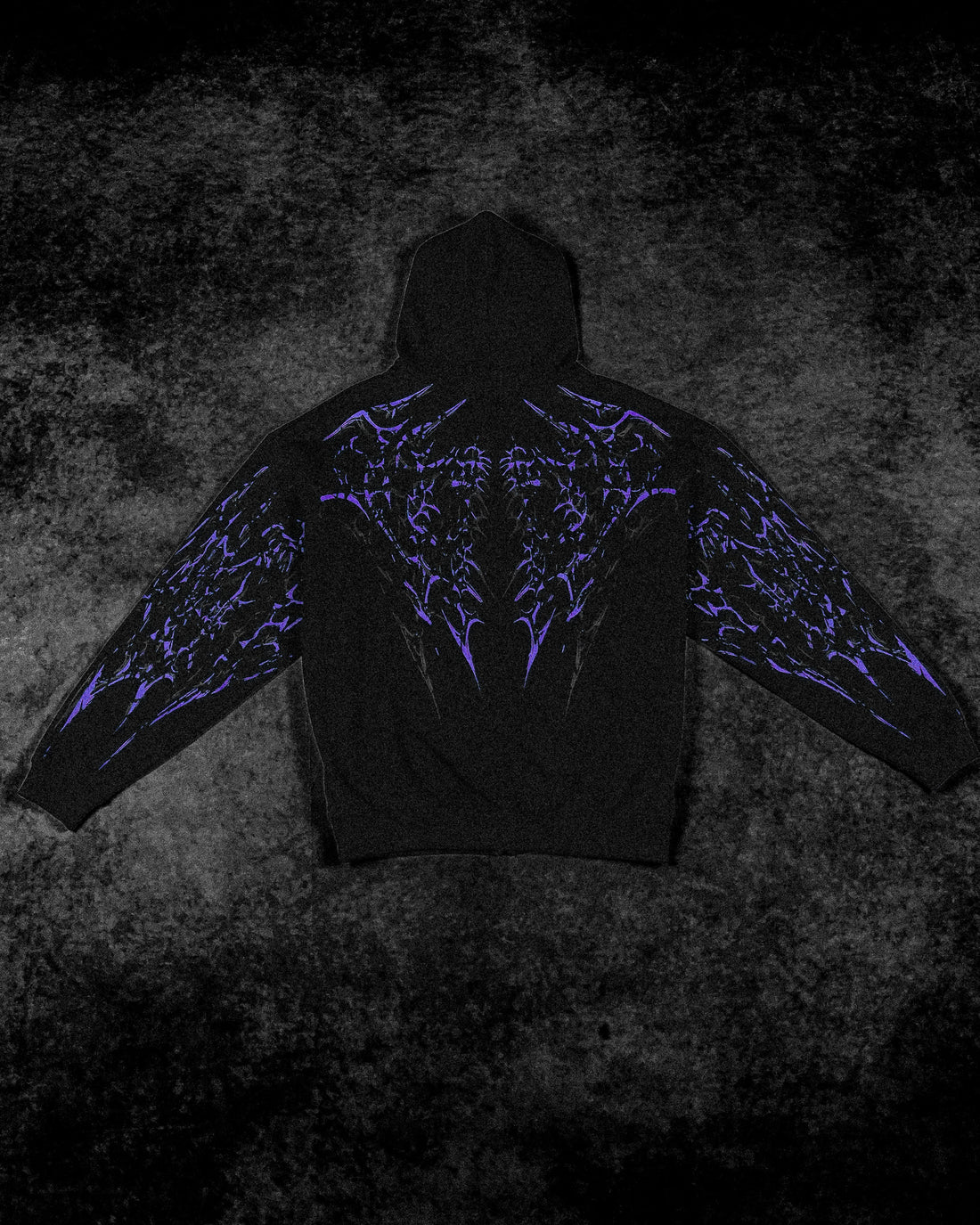Deathkeeper Oversized Zip-up Hoodie [DUSK]
