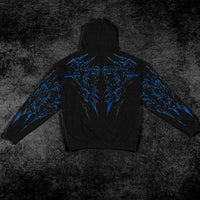 Deathkeeper Oversized Zip-up Hoodie [MOONLIGHT BLUE]