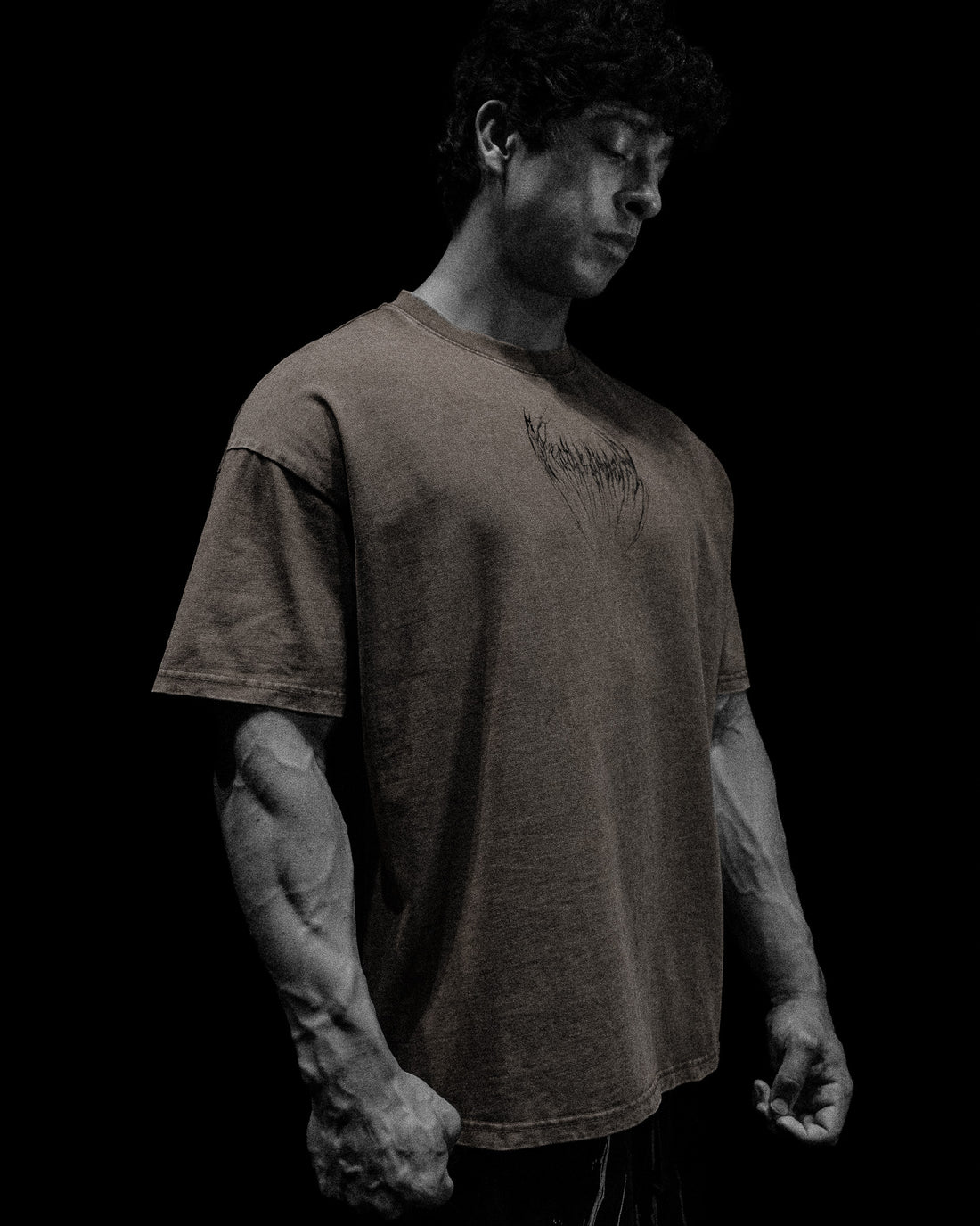 Eclipse Oversized T-shirt [DECAYED BROWN WASH]
