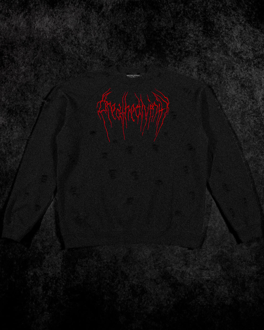 Mens Oversized Tarnished Crewneck [NIGHTMARE]