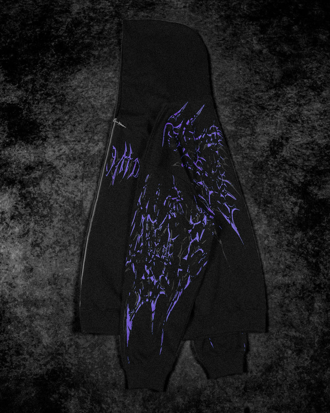 Deathkeeper Oversized Zip-up Hoodie [DUSK]