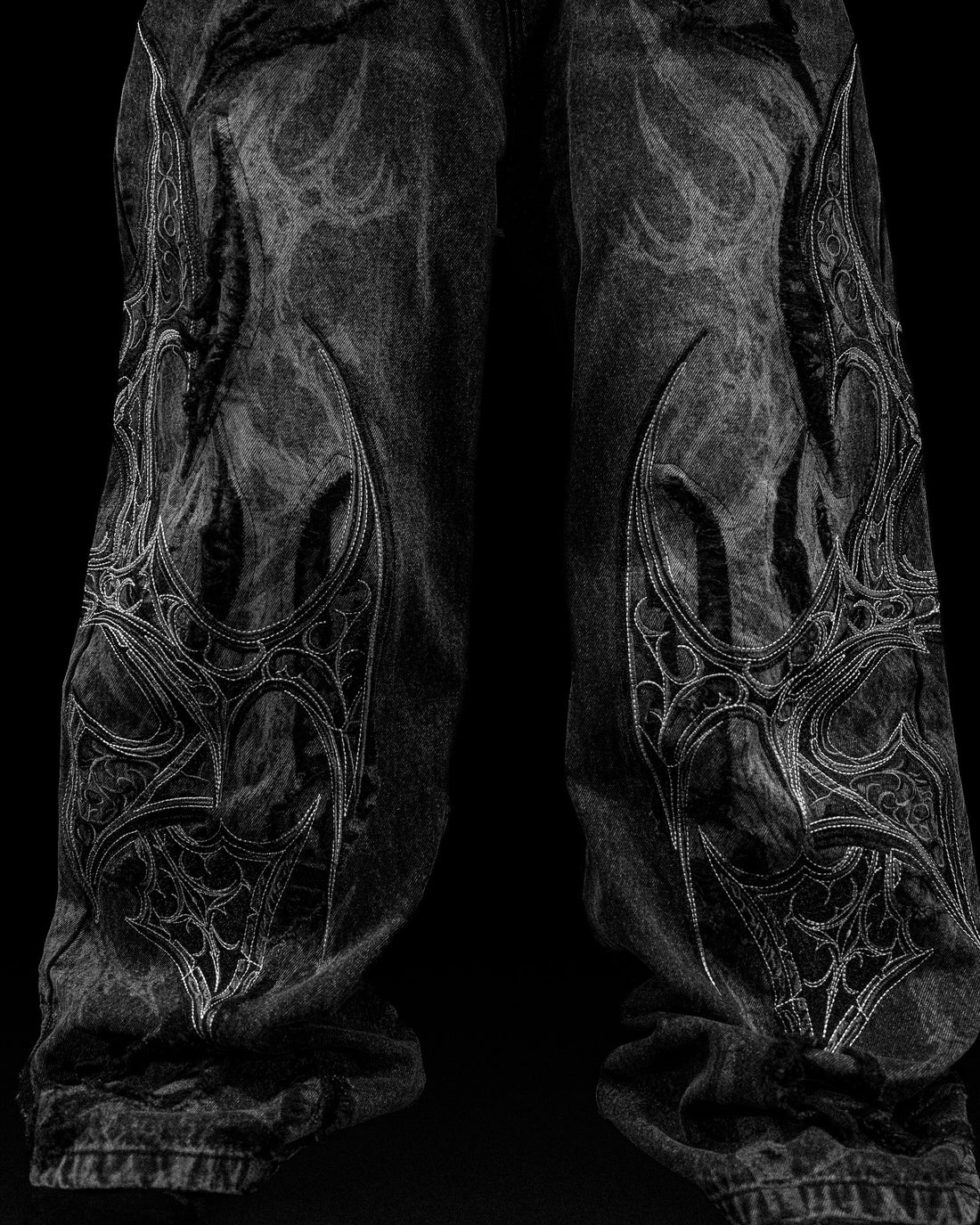 Soul Decay Oversized Distressed Denim Jeans [ALLOY WASHED]