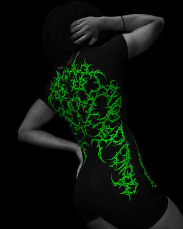 Women's Void Tech™ Spider Corpse Bodysuit [GLOW IN THE DARK]