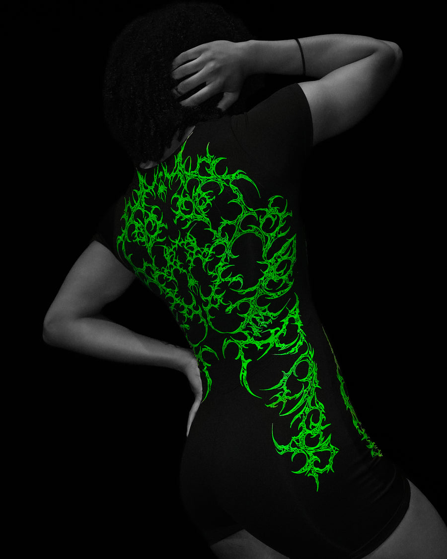 Women's Void Tech™ Spider Corpse Bodysuit [GLOW IN THE DARK]