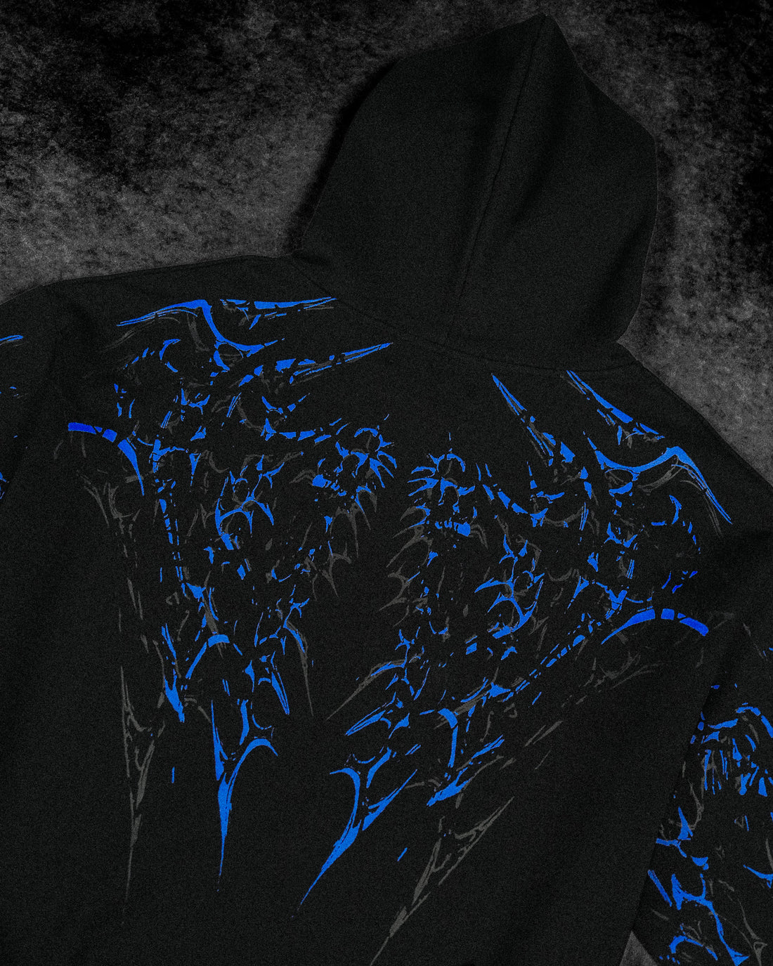 Deathkeeper Oversized Zip-up Hoodie [MOONLIGHT BLUE]