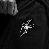 Webbed Venom Texture Uncuffed Sweatpants [VOID BLACK]