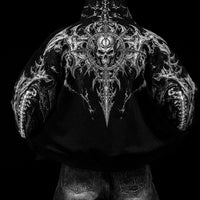 Death Slayer Oversized Zip-up Hoodie [VOID BLACK]