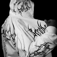 Kingslayer Oversized Zip-up hoodie [DIVINE WHITE]