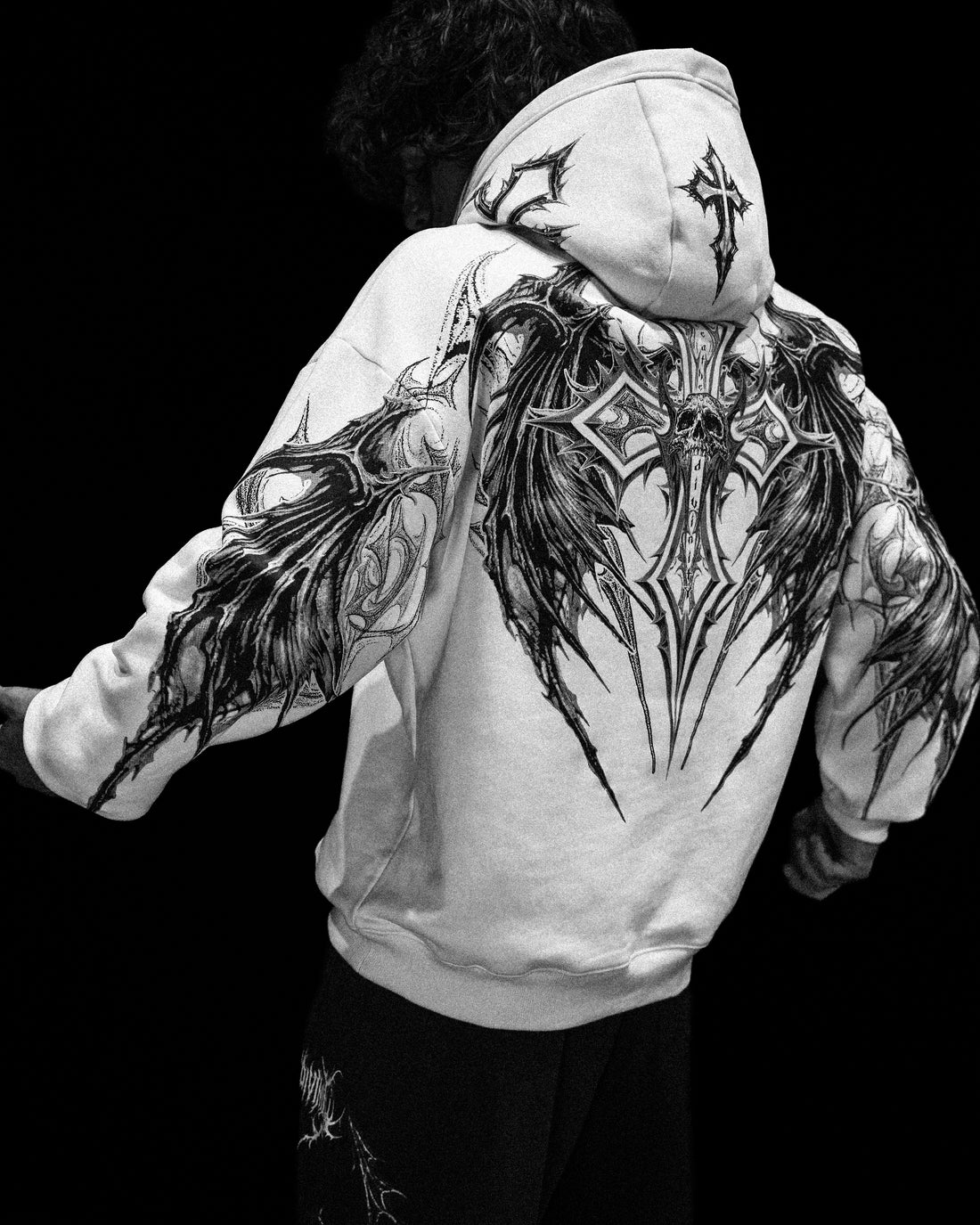 Nightfall Oversized Pullover Hoodie [DIVINE WHITE]