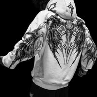 Nightfall Oversized Pullover Hoodie [DIVINE WHITE]