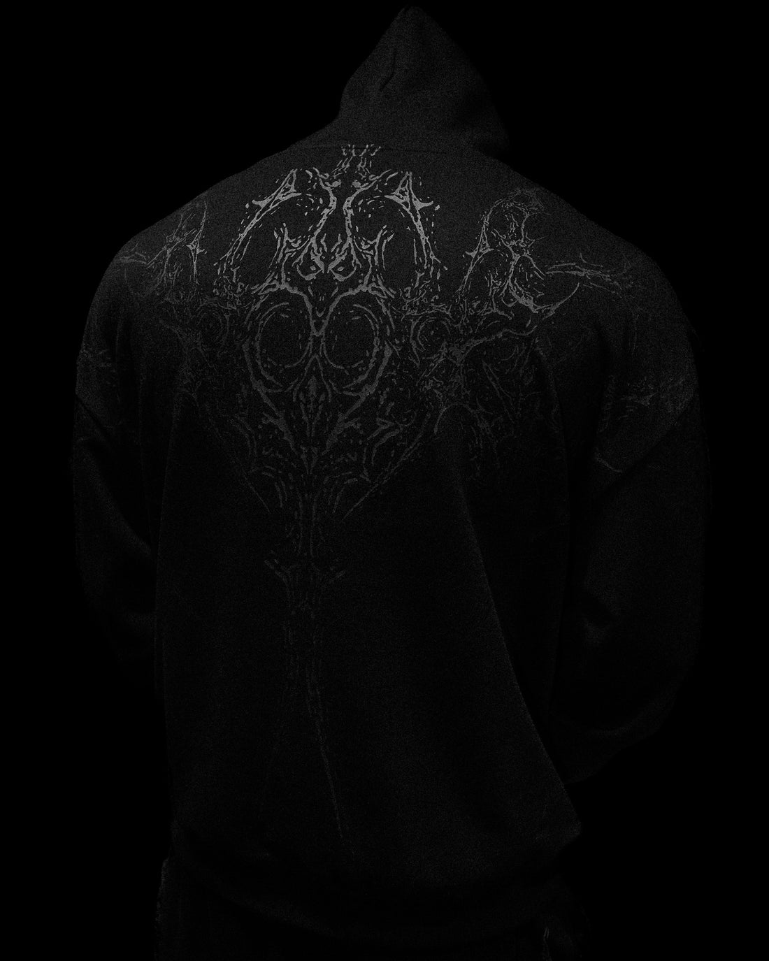 Nocturnal Oversized Zip-up Hoodie [DARKNESS]