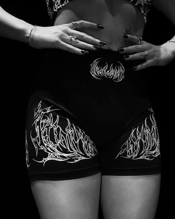 Women's Void Tech™ Crimson Vow Seamless Shorts [VOID BLACK]